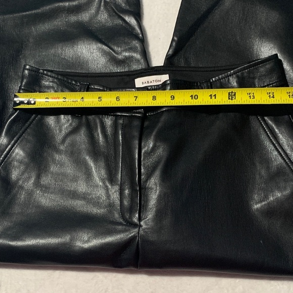 Babaton Black faux Leather Trousers - Picture 6 of 10